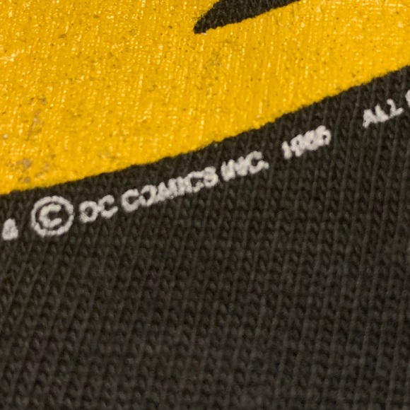 Vintage ‘86 Batman Logo Crewneck Sweatshirt Sz L - Picture 3 of 6